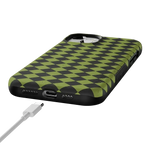 Wicked Hex | Green Checkered Case Phone Case get.casely 