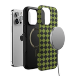 Wicked Hex | Green Checkered Case Phone Case get.casely 