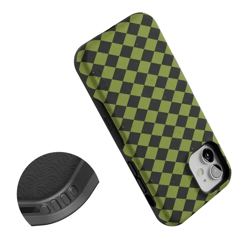 Wicked Hex | Green Checkered Case Phone Case get.casely 
