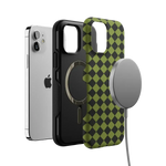 Wicked Hex | Green Checkered Case Phone Case get.casely 