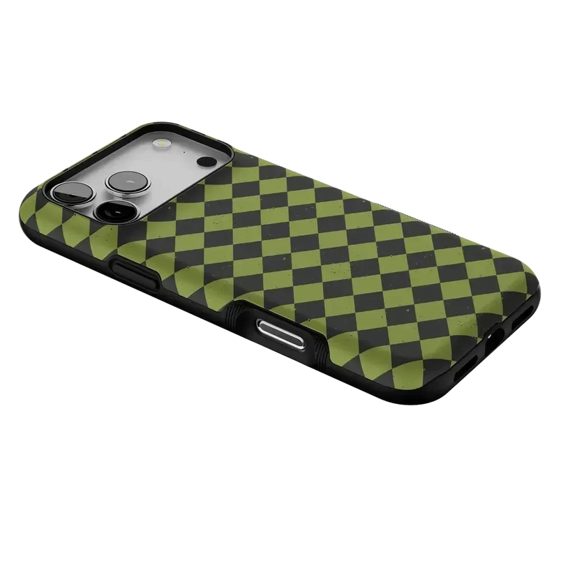 Wicked Hex | Green Checkered Case Phone Case get.casely 