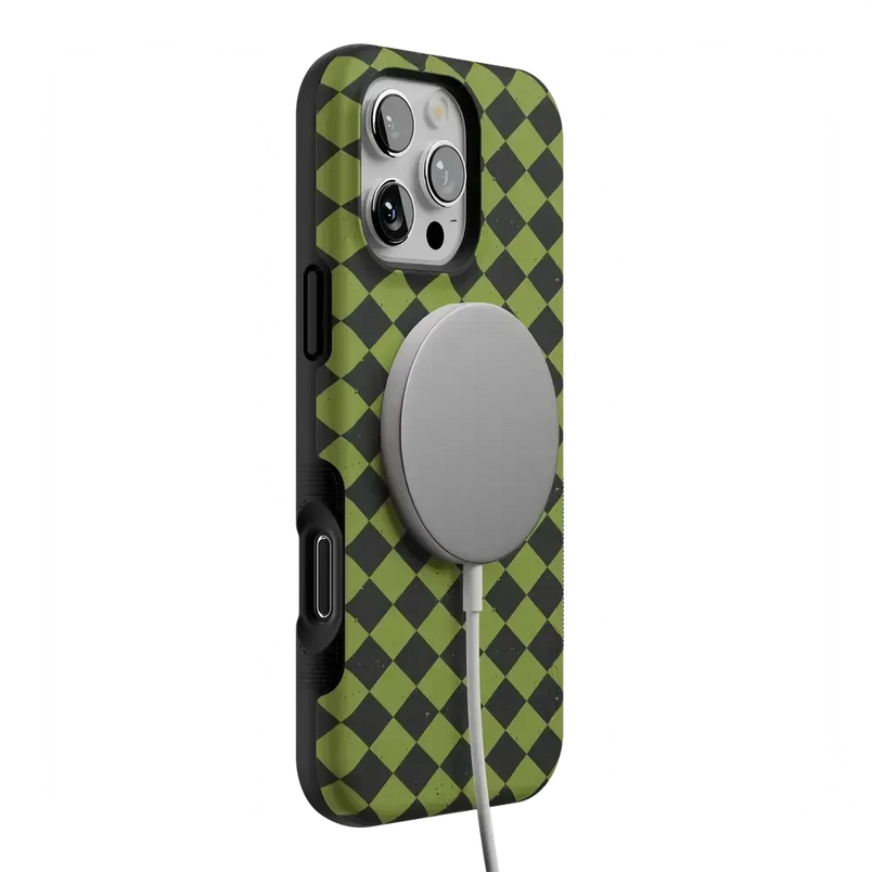 Wicked Hex | Green Checkered Case Phone Case get.casely 