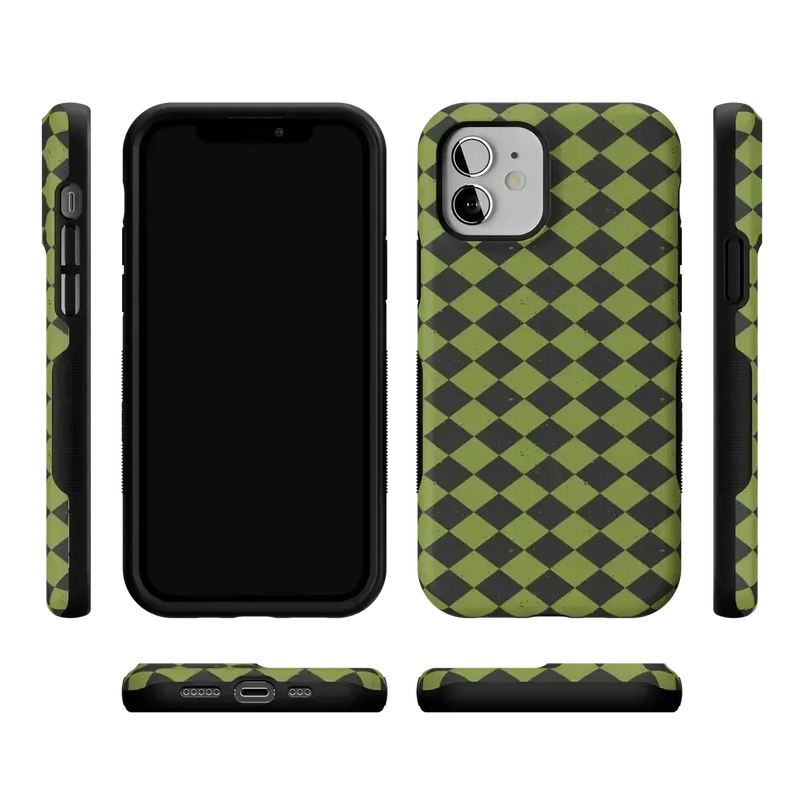 Wicked Hex | Green Checkered Case Phone Case get.casely 