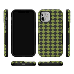 Wicked Hex | Green Checkered Case Phone Case get.casely 