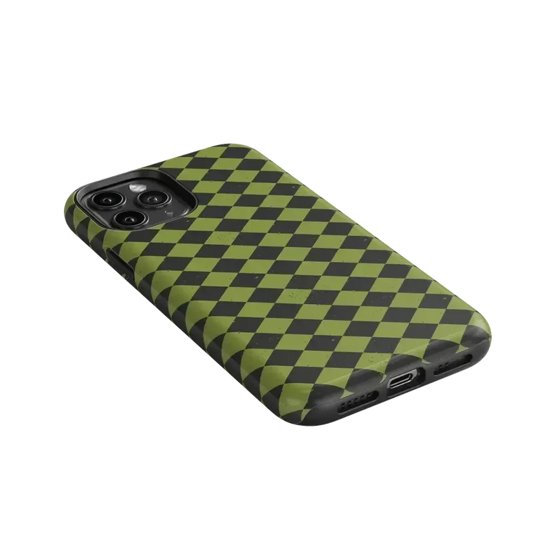 Wicked Hex | Green Checkered Case Phone Case get.casely 