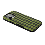 Wicked Hex | Green Checkered Case Phone Case get.casely 