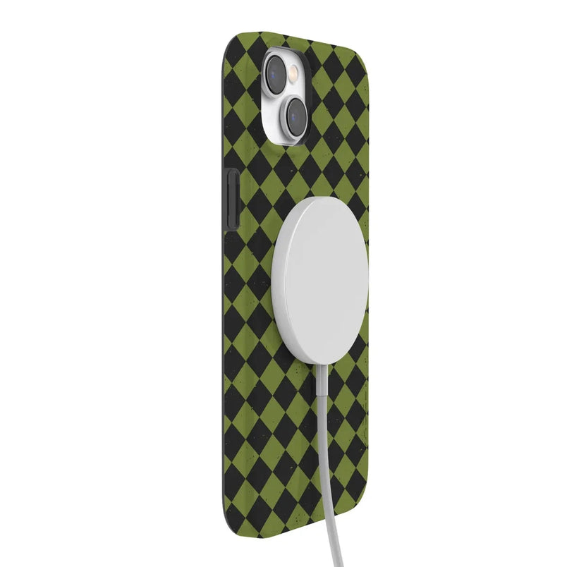 Wicked Hex | Green Checkered Case Phone Case get.casely 