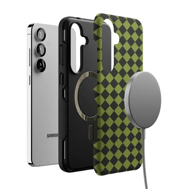 Wicked Hex | Green Checkered Case Phone Case get.casely 