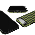 Wicked Hex | Green Checkered Case Phone Case get.casely 