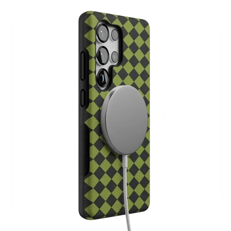 Wicked Hex | Green Checkered Case Phone Case get.casely 