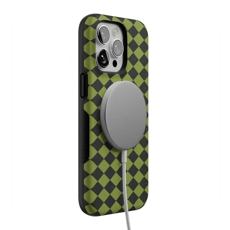Wicked Hex | Green Checkered Case Phone Case get.casely 