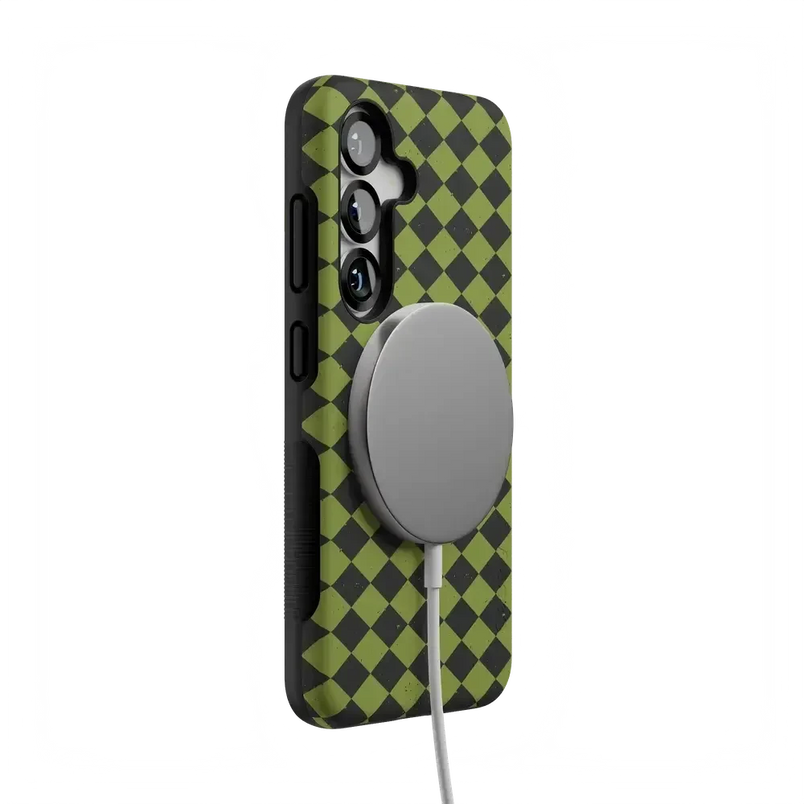 Wicked Hex | Green Checkered Case Phone Case get.casely 