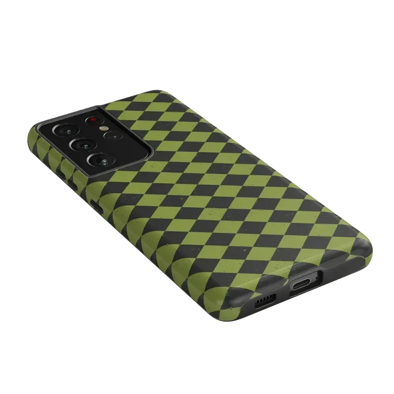 Wicked Hex | Green Checkered Case Phone Case get.casely 