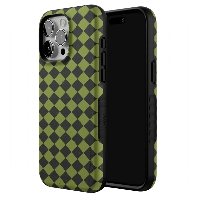 Wicked Hex | Green Checkered Case Phone Case get.casely 