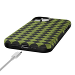 Wicked Hex | Green Checkered Case Phone Case get.casely 