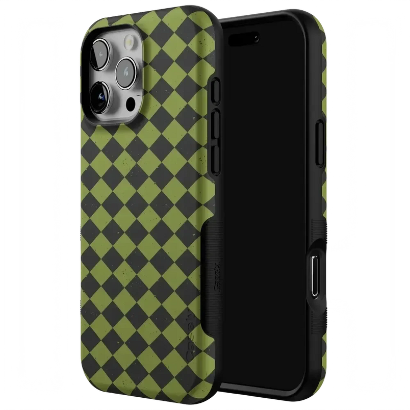 Wicked Hex | Green Checkered Case Phone Case get.casely 