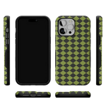 Wicked Hex | Green Checkered Case Phone Case get.casely 
