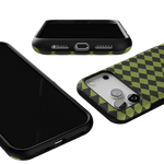 Wicked Hex | Green Checkered Case Phone Case get.casely 