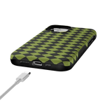 Wicked Hex | Green Checkered Case Phone Case get.casely 