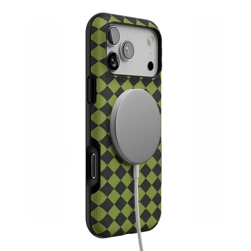 Wicked Hex | Green Checkered Case Phone Case get.casely 