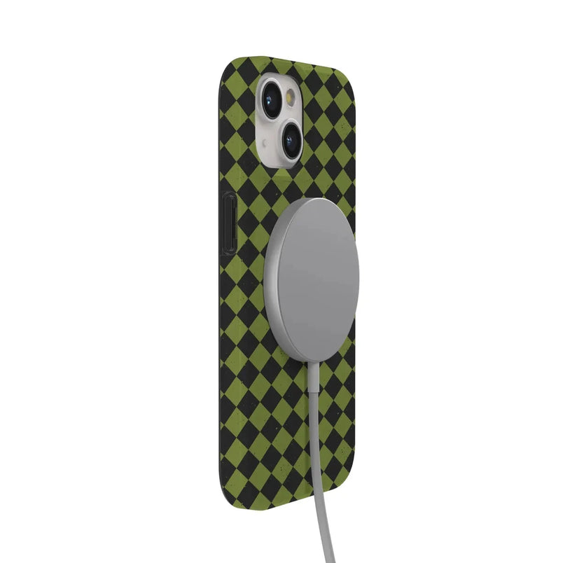 Wicked Hex | Green Checkered Case Phone Case get.casely 