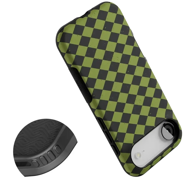 Wicked Hex | Green Checkered Case Phone Case get.casely 