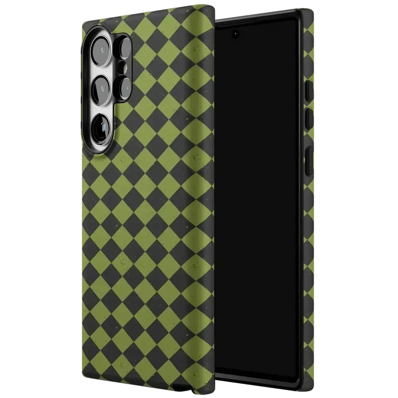 Wicked Hex | Green Checkered Case Phone Case get.casely 