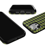 Wicked Hex | Green Checkered Case Phone Case get.casely 