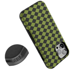 Wicked Hex | Green Checkered Case Phone Case get.casely 