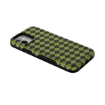 Wicked Hex | Green Checkered Case Phone Case get.casely 