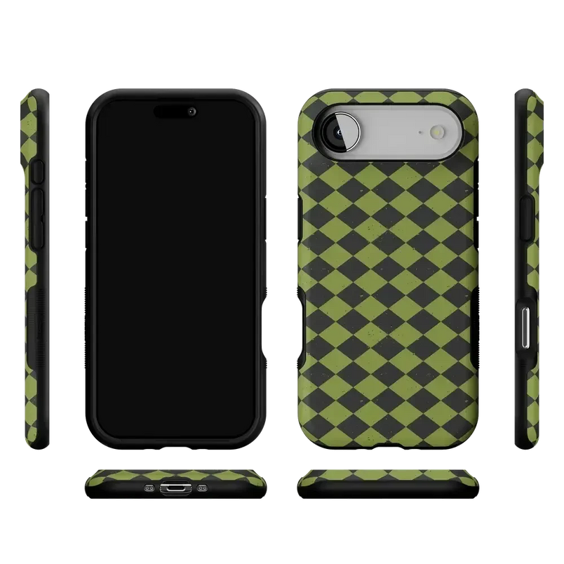 Wicked Hex | Green Checkered Case Phone Case get.casely 