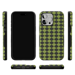 Wicked Hex | Green Checkered Case Phone Case get.casely 