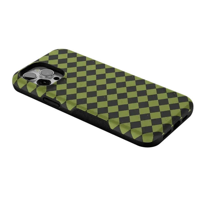 Wicked Hex | Green Checkered Case Phone Case get.casely 