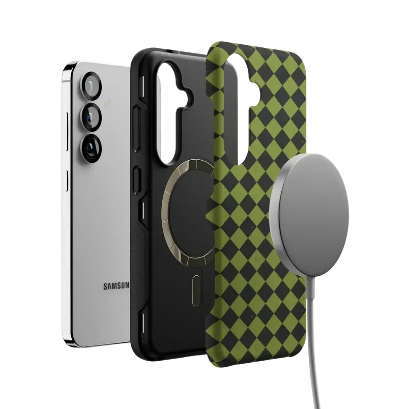 Wicked Hex | Green Checkered Case Phone Case get.casely 
