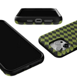 Wicked Hex | Green Checkered Case Phone Case get.casely 