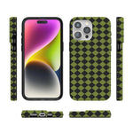 Wicked Hex | Green Checkered Case Phone Case get.casely 