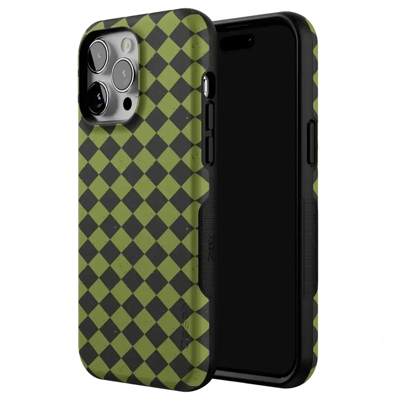Wicked Hex | Green Checkered Case Phone Case get.casely 