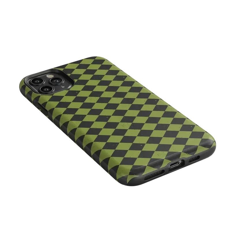 Wicked Hex | Green Checkered Case Phone Case get.casely 