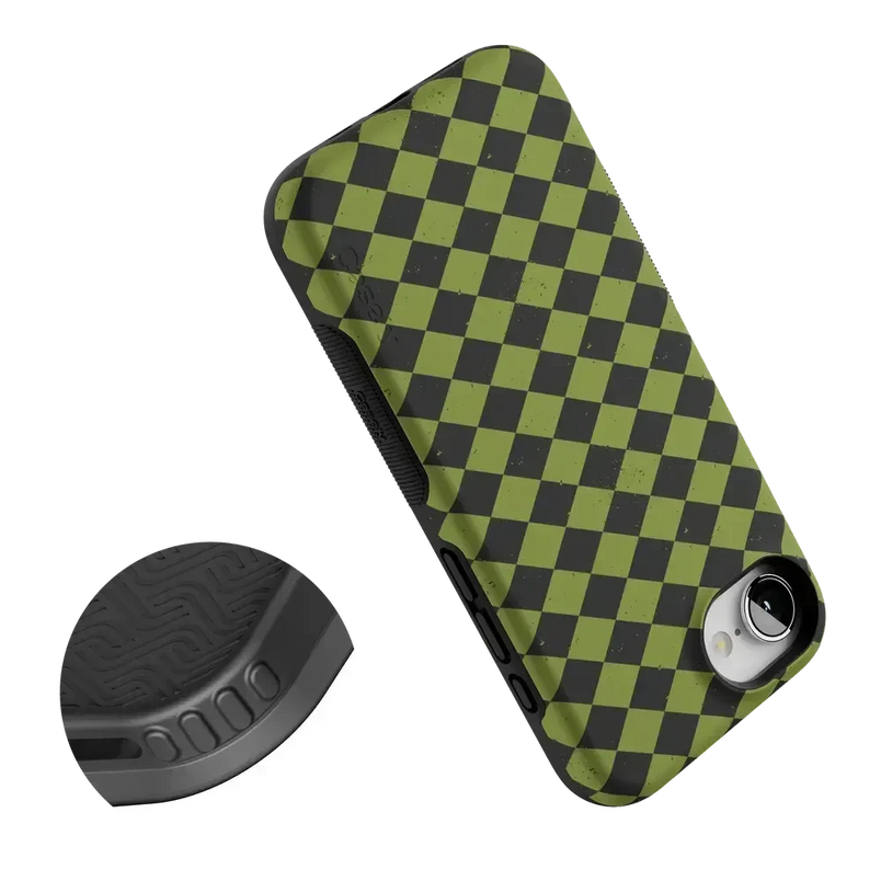Wicked Hex | Green Checkered Case Phone Case get.casely 