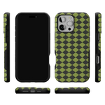 Wicked Hex | Green Checkered Case Phone Case get.casely 