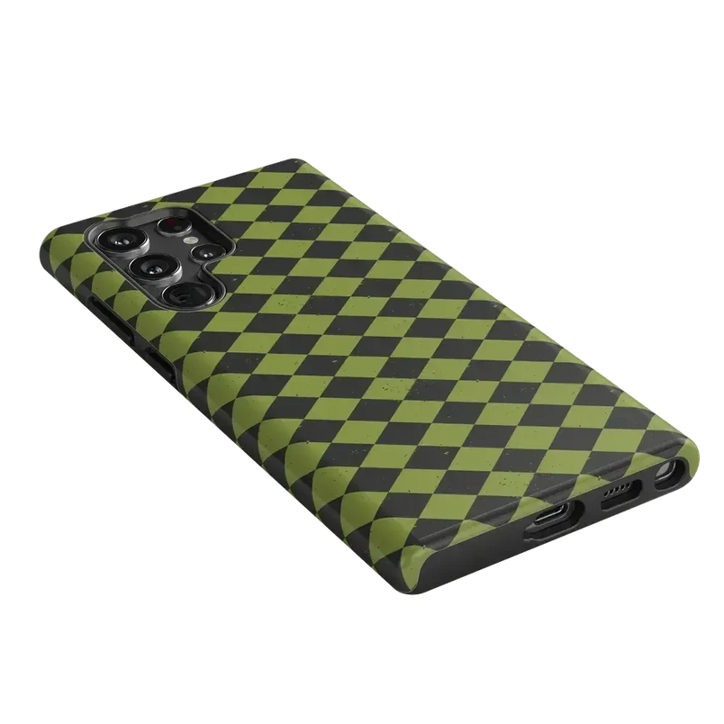 Wicked Hex | Green Checkered Case Phone Case get.casely 