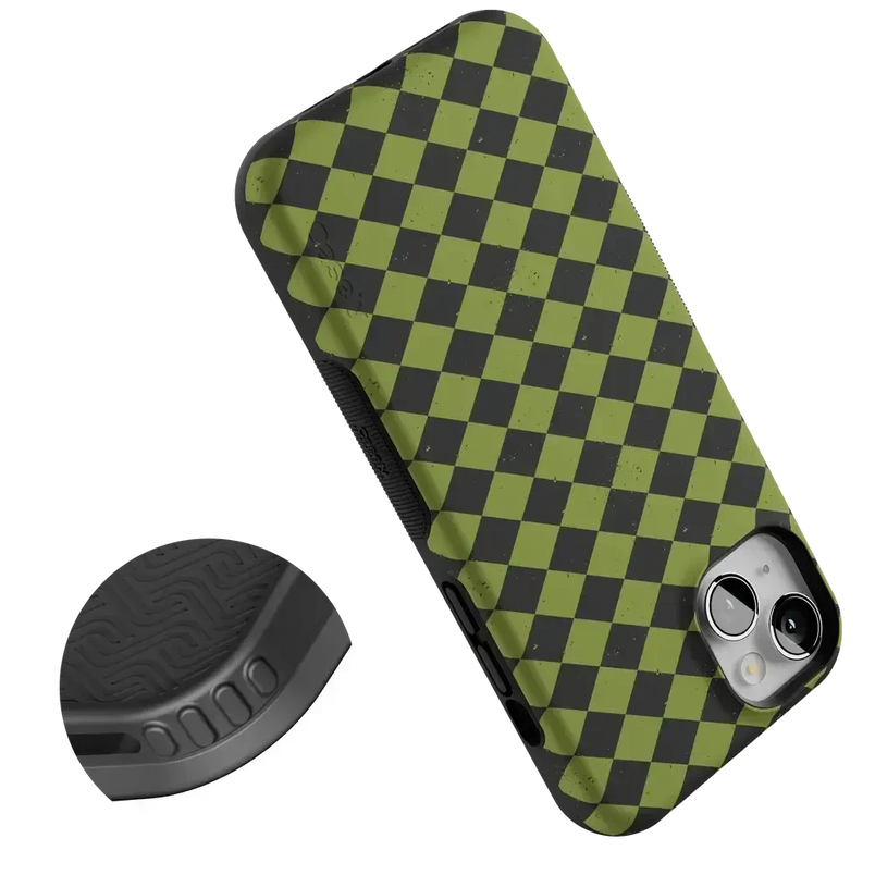 Wicked Hex | Green Checkered Case Phone Case get.casely 