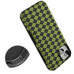 Wicked Hex | Green Checkered Case Phone Case get.casely 