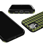 Wicked Hex | Green Checkered Case Phone Case get.casely 