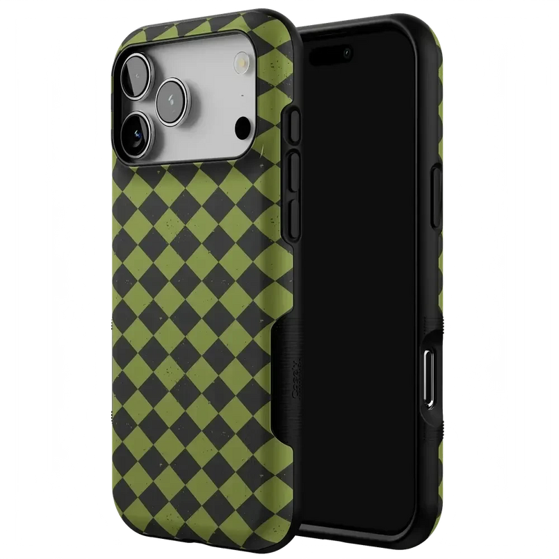 Wicked Hex | Green Checkered Case Phone Case get.casely 