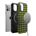 Wicked Hex | Green Checkered Case Phone Case get.casely 