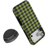 Wicked Hex | Green Checkered Case Phone Case get.casely 