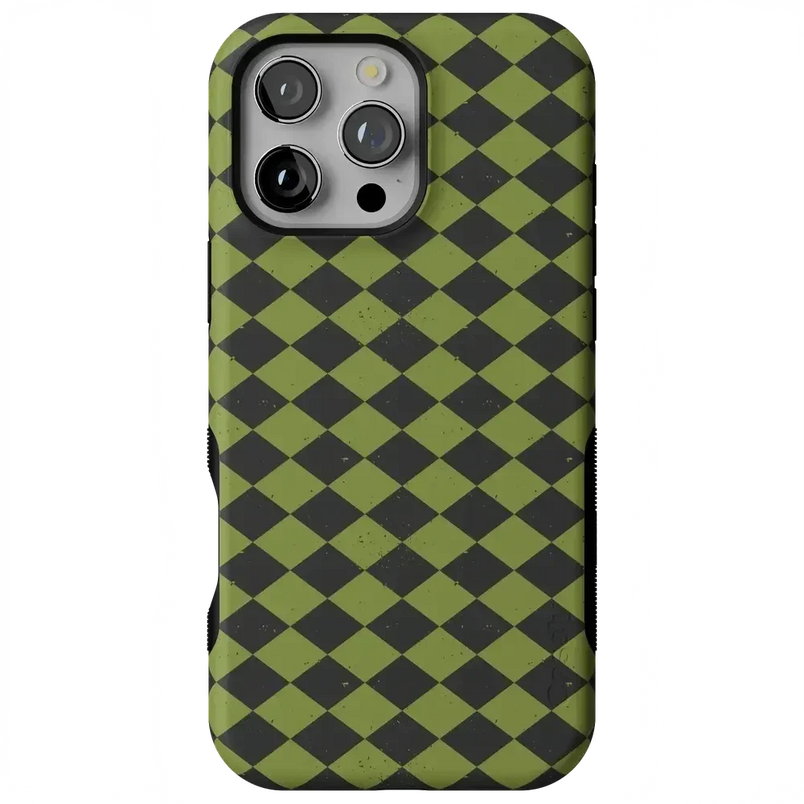 Wicked Hex | Green Checkered Case Phone Case get.casely 