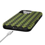 Wicked Hex | Green Checkered Case Phone Case get.casely 