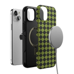 Wicked Hex | Green Checkered Case Phone Case get.casely 